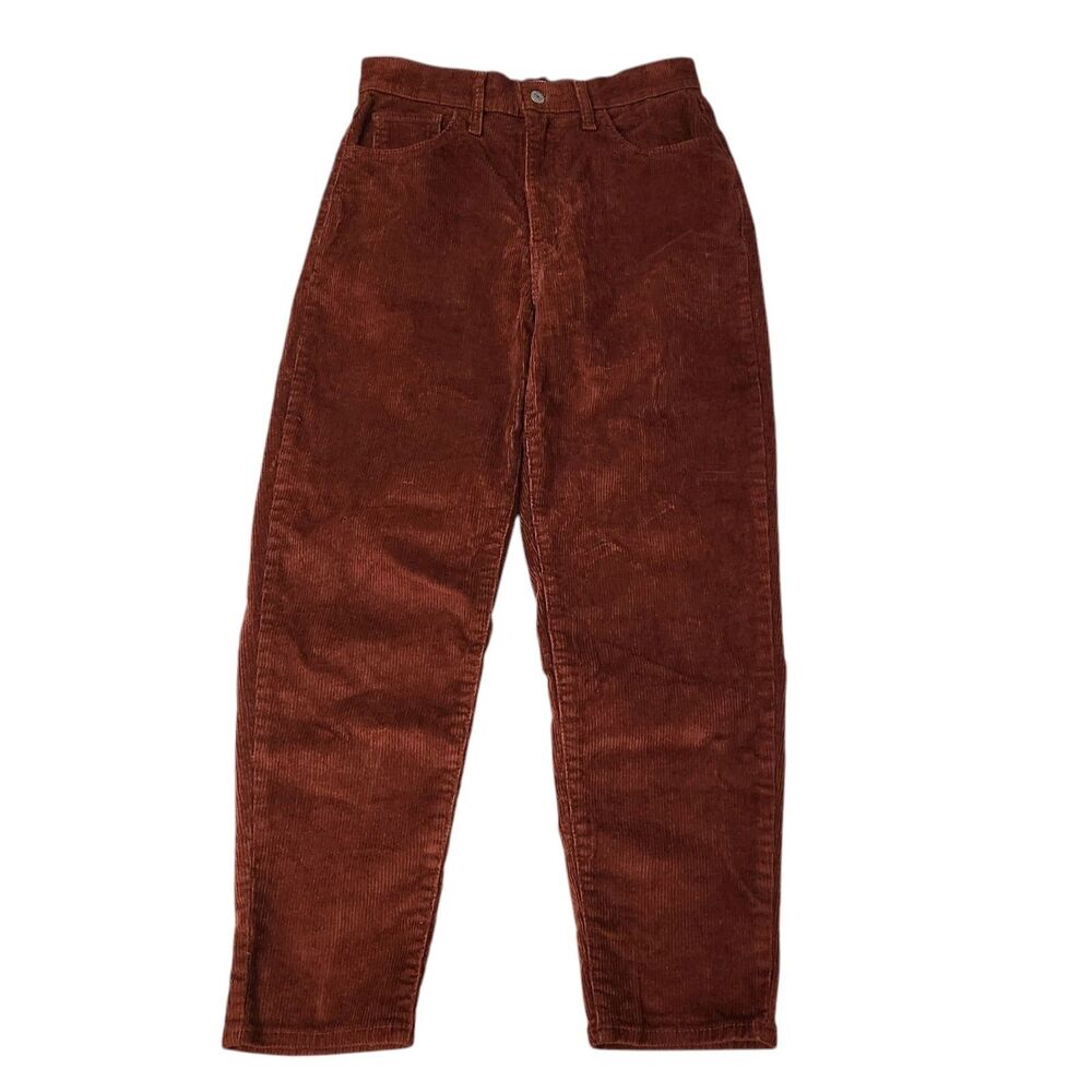 Women's High-Rise Corduroy Jeans — Rust Brown